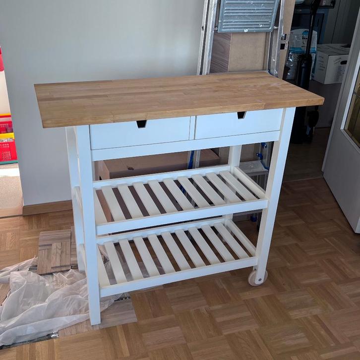 FÖRHÖJA roltafel Ikea keukeneiland op wielen, Maison & Meubles, Cuisine | Éléments de cuisine, Utilisé, Moins de 100 cm, 50 à 100 cm
