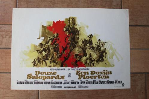 filmaffiche The Dirty Dozen 1967 Lee Marvin filmposter, Verzamelen, Posters, Zo goed als nieuw, Film en Tv, A1 t/m A3, Rechthoekig Liggend