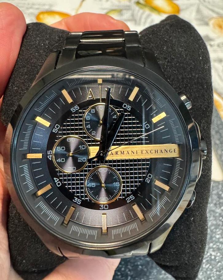 Armani Exchange handhorloge, voor heren, onberispelijk, Handtassen en Accessoires, Horloges | Heren, Nieuw, Goud, Goud, Ophalen of Verzenden