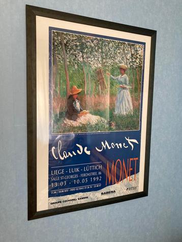 Grand cadre 70x100 cm avec affiche Monet
