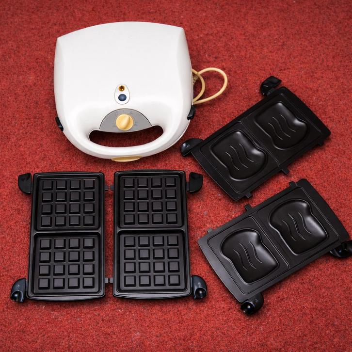 Philips PANINI PANINI WAFELBROODROOSTER CRUNCH, Elektronische apparatuur, Contactgrills, Gebruikt, Uitneembare platen, Ophalen