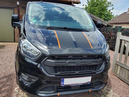 Ford transit custom sport, Auto's, Bestelwagens en Lichte vracht, Particulier, Ford, Diesel, Euro 6, Automaat, Zwart, Zwart, Leder en Stof