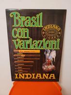 ancien carton publicitaire cigare indiana brasil, Collections, Comme neuf, Enlèvement ou Envoi, Panneau publicitaire