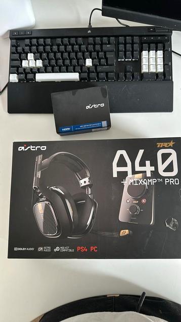 Astro A40 + mixamp +  adapter voor ps5