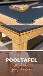 Eiken pooltafel, Ophalen, Zo goed als nieuw, Pooltafel