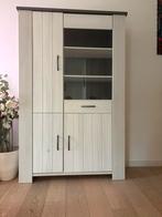 Vitrinekast/ buffetkast in hout materiaal, Maison & Meubles, Armoires | Buffets, 25 à 50 cm, Avec tablette(s), Comme neuf, 100 à 150 cm