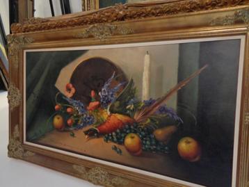 *Très grande belle peinture signée avec un cadre magnifique, Antiquités & Art, Art | Peinture | Classique, Enlèvement