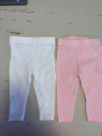 Wit en roze pamperbroekje maat 68/6 maand  beschikbaar voor biedingen