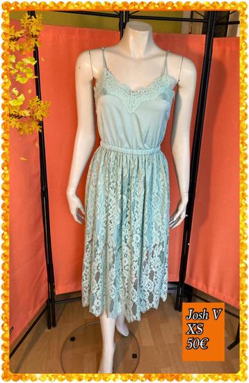 Zomerjurk/gelegenheidsjurk XS. Josh V, Enlèvement ou Envoi, Comme neuf, Vert, Taille 34 (XS) ou plus petite