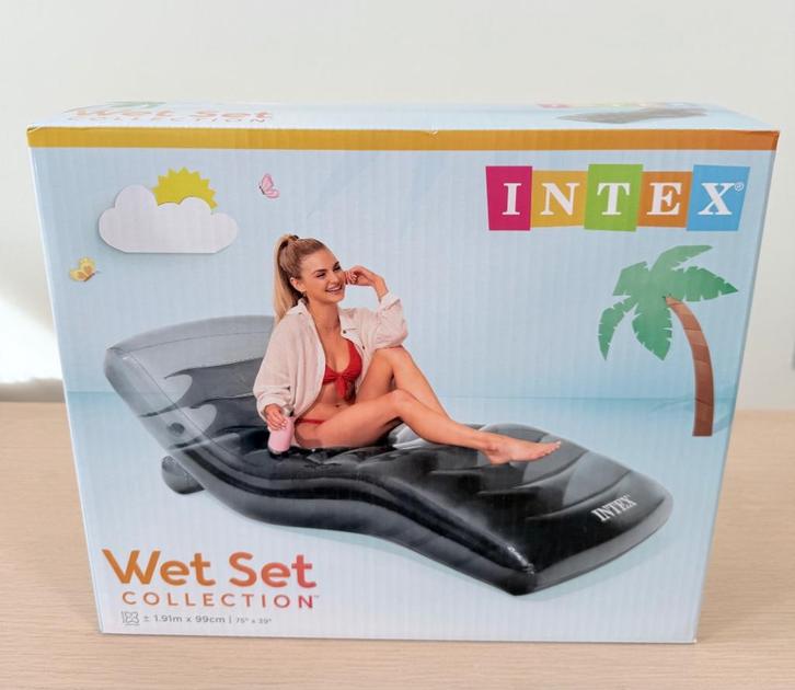 Luchtmatras / Luchtbed / Intex Cool Grey Lounge / NIEUW, Tuin en Terras, Zwembad-toebehoren, Nieuw, Overige typen, Ophalen of Verzenden