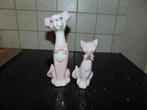 Retro beeldjes hond en kat, Verzamelen, Ophalen of Verzenden, Huis en Inrichting