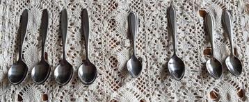 8 advokaat lepeltjes, stainless, Nieuwpoort, Inoxa, RVS, Huis en Inrichting, Keuken | Bestek, Ophalen of Verzenden, Gebruikt, Inox of Chroom