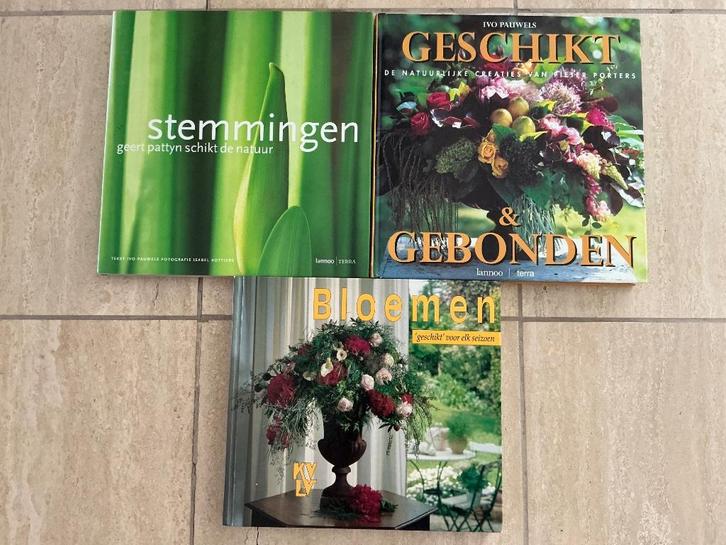 Bloemschikken boeken, Boeken, Wonen en Tuinieren, Zo goed als nieuw, Bloemschikken, Groendecoratie, Ophalen of Verzenden