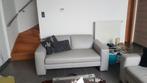 2 canapes cuir gris perle, Huis en Inrichting, Zetels | Zetels, Ophalen, Zo goed als nieuw, Leer