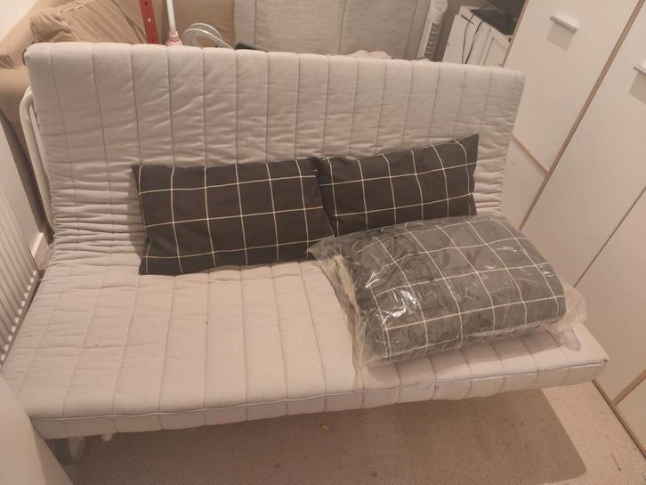 Zetelbed 160 op 200 cm met echte lattenbodem en hoes, Huis en Inrichting, Slaapkamer | Slaapbanken, Zo goed als nieuw, 200 cm