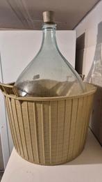 mandfles (dame Jeanne) 50 liter, Antiek en Kunst, Antiek | Glaswerk en Kristal, Ophalen