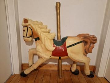 cheval de carnaval - cheval de manège en papier mâché, Antiquités & Art, Enlèvement