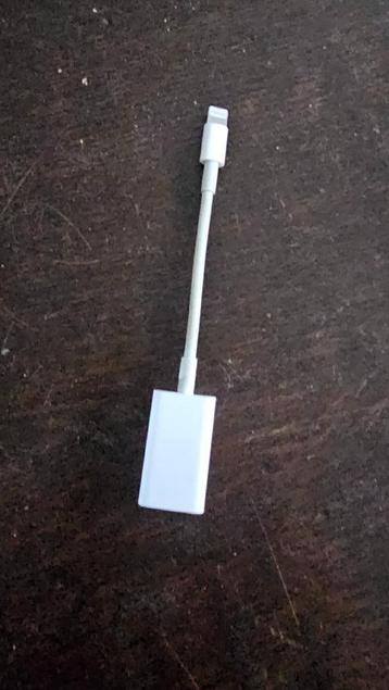Apple Lightning to USB adapter kabel, Enlèvement ou Envoi, Comme neuf, Fil ou câble, Apple iPhone