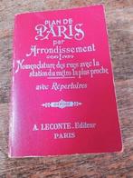 Plan de Paris par Arrondissement, A. Leconte, Boeken, Atlassen en Landkaarten, Ophalen of Verzenden