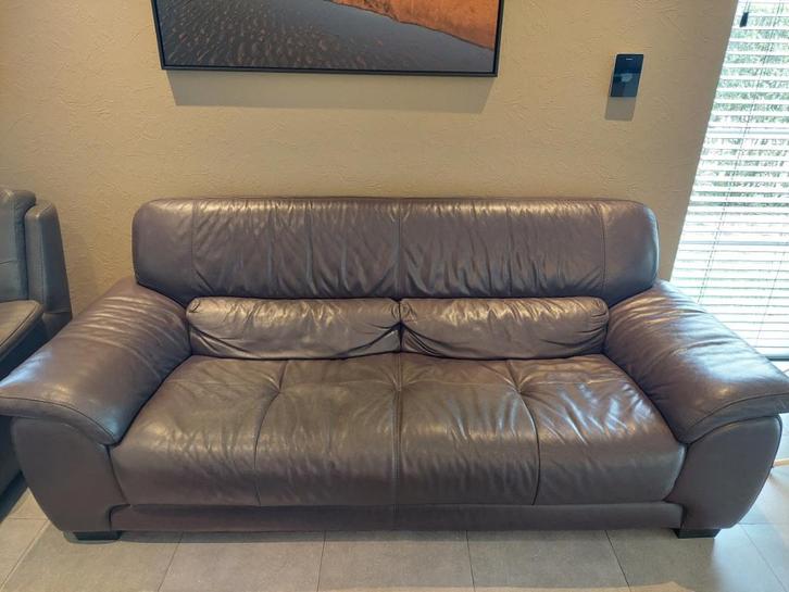 Gratis - salon: driezit en éénzit, Huis en Inrichting, Fauteuils, Gebruikt, 125 cm of meer, 75 tot 100 cm, Ophalen