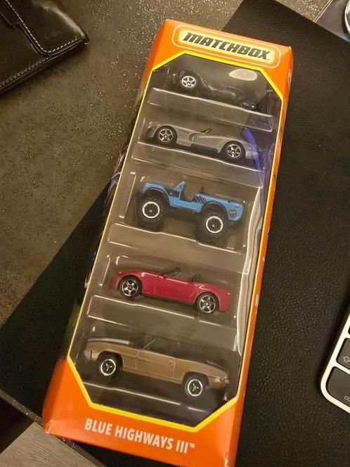 Matchbox 70 Y Blue Highway III set, Hobby en Vrije tijd, Modelauto's | 1:87, Nieuw, Auto, Matchbox, Ophalen of Verzenden