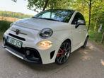 fiat 500**abarth**61000km** parelmoer**leder*navi*pano dak*, Auto's, Fiat, Voorwielaandrijving, 4 zetels, 4 cilinders, Wit