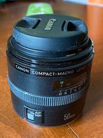 Canon compact macro lens EF 50 mm 1:2.5., Audio, Tv en Foto, Foto | Lenzen en Objectieven, Ophalen, Zo goed als nieuw, Macrolens