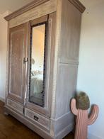 Prachtige kledingkast, Huis en Inrichting, Ophalen, Gebruikt, Hout whitewash stijl, Met hangruimte