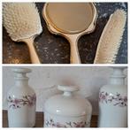 retro set 3 porseleinen kaptafel uit Parijs en 3-delige kapt, Antiek en Kunst, Ophalen