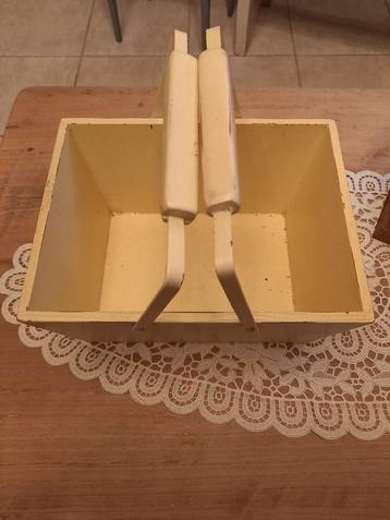 Oud plukbakje L30 B23 H15, Antiek en Kunst, Curiosa en Brocante, Ophalen of Verzenden