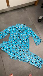 200: Mickey mouse flanellen pyjama mt 128/134, Kinderen en Baby's, Disney, Nacht- of Onderkleding, Gebruikt, Jongen of Meisje