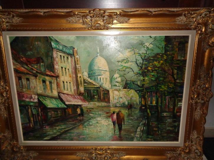 Anna De Weert(Gent 1867)-Prachtig groot schilderij -Zie ARTO, Antiek en Kunst, Kunst | Schilderijen | Klassiek, Ophalen