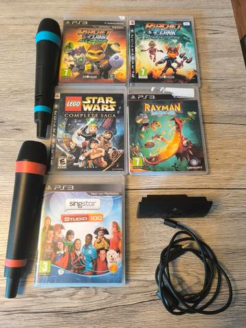 5 Playstation 3-games + accessoires  beschikbaar voor biedingen