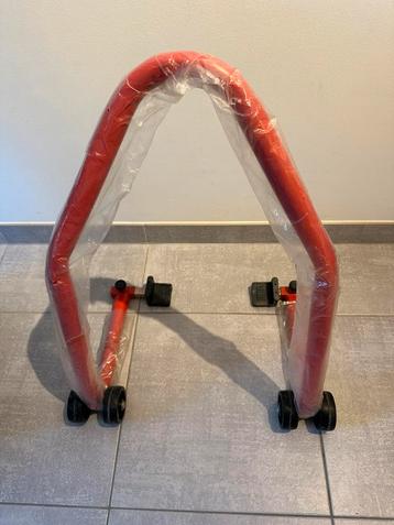 Paddockstand achter, Motoren, Ophalen