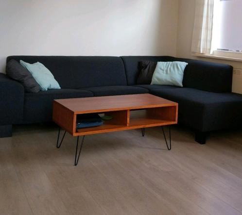 Salontafel en tv meubel, massief eikenhout, vintage look, Huis en Inrichting, Tafels | Salontafels, Eikenhout, Ophalen
