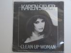 Karen Silver ‎ Clean Up Woman vinyl 7" 1982, CD & DVD, Vinyles Singles, 7 pouces, Pop, Utilisé, Enlèvement ou Envoi