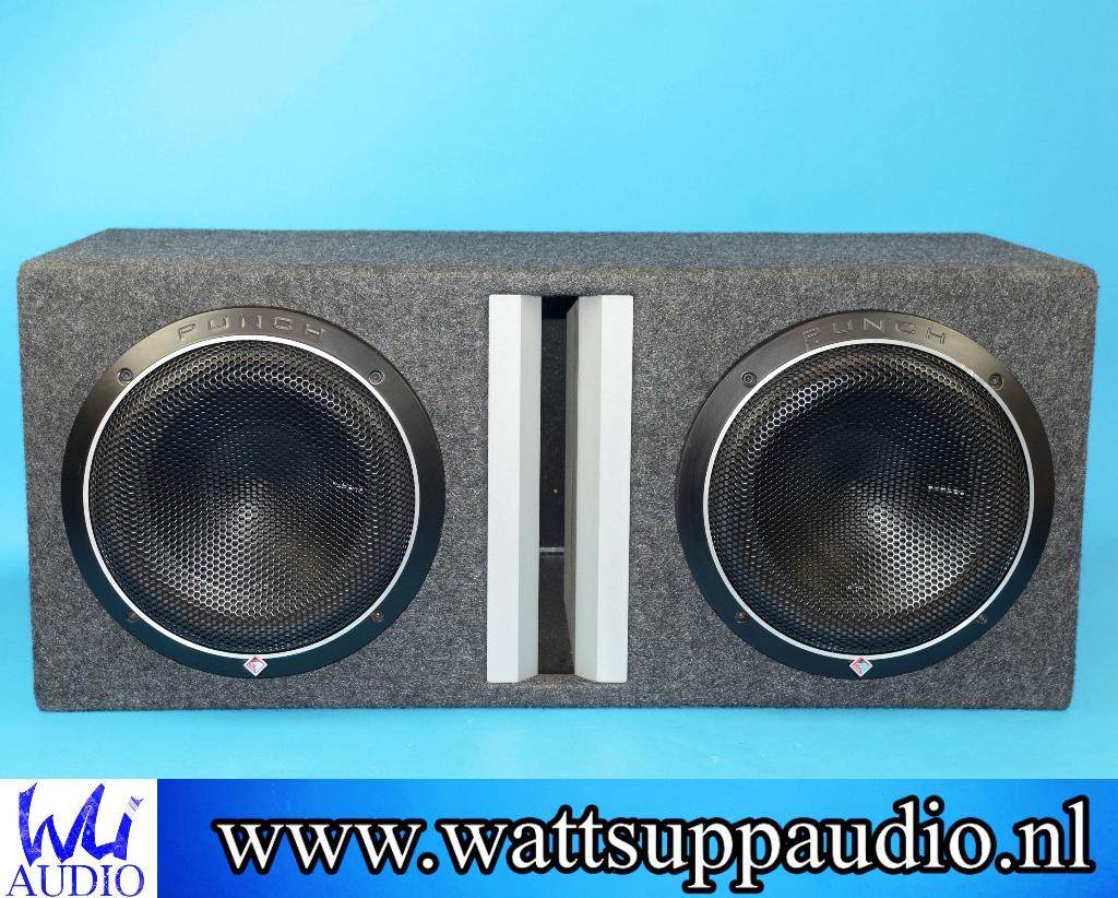 Rockford Fosgate Punch P2 2 x 10 inch subwoofer 1200W, Auto diversen, Autospeakers, Gebruikt, Ophalen of Verzenden