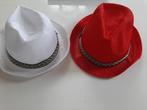 Verkleedkledij Feesthoed rood en wit, Kleding | Dames, Ophalen of Verzenden, Zo goed als nieuw