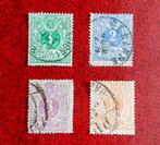 1869 Liggende leeuw nr 26-29, compleet, fraai, gestempel, Ophalen of Verzenden, Gestempeld, Gestempeld