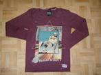 Bordeau shirt met print lange mouwen L, Kleding | Dames, Ophalen of Verzenden