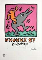 Prachtige Lithografie + certificaat • Keith Haring “Knokke”, Antiek en Kunst, Kunst | Litho's en Zeefdrukken, Ophalen of Verzenden