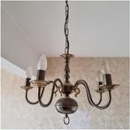 Mooie vintage metalen kroonluchter, Ophalen of Verzenden