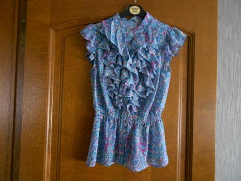 tunique met fronsjes vooraan mt 146, Kinderen en Baby's, Kinderkleding | Maat 140, Gebruikt, Meisje, Shirt of Longsleeve, Ophalen of Verzenden