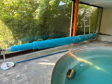 Rolsysteem inox zwembad, Enlèvement, Comme neuf, Couverture de piscine
