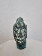 klein bronzen hoofd van Ifé uit Benin 14cm, Ophalen of Verzenden