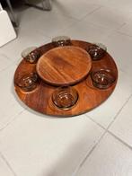 Houten ronddraaiende schotel Lazy Susan, Ophalen of Verzenden