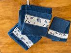 Ensemble serviettes de toilette + gants  deco marine poisson, Ophalen