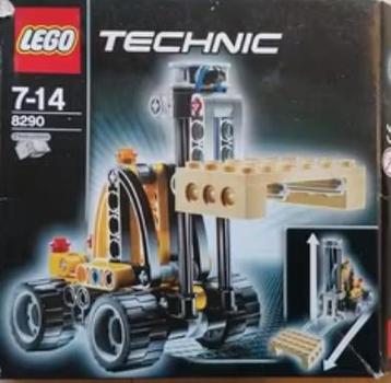 Lego Technic 8290-1 en 8290-2 mini-vorkheftruck 2 toys in 1