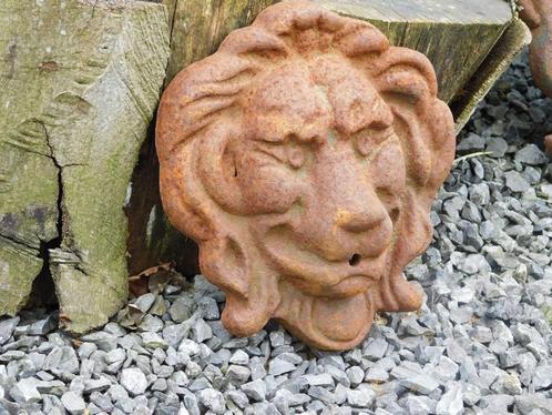 Waterspuwer, gietijzer - "leeuw S", Tuin en Terras, Waterpartijen en Fonteinen, Waterornament, Gietijzer, Ophalen of Verzenden