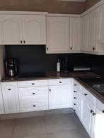 Keuken, Ophalen, Wit, Hoekkeuken, Graniet of Steen